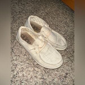 Women white sparkle hey dudes